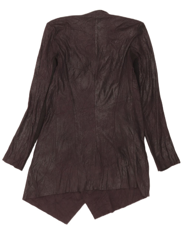 Zara Womens Longline Open Cardigan Sweater UK 6 XS Sort