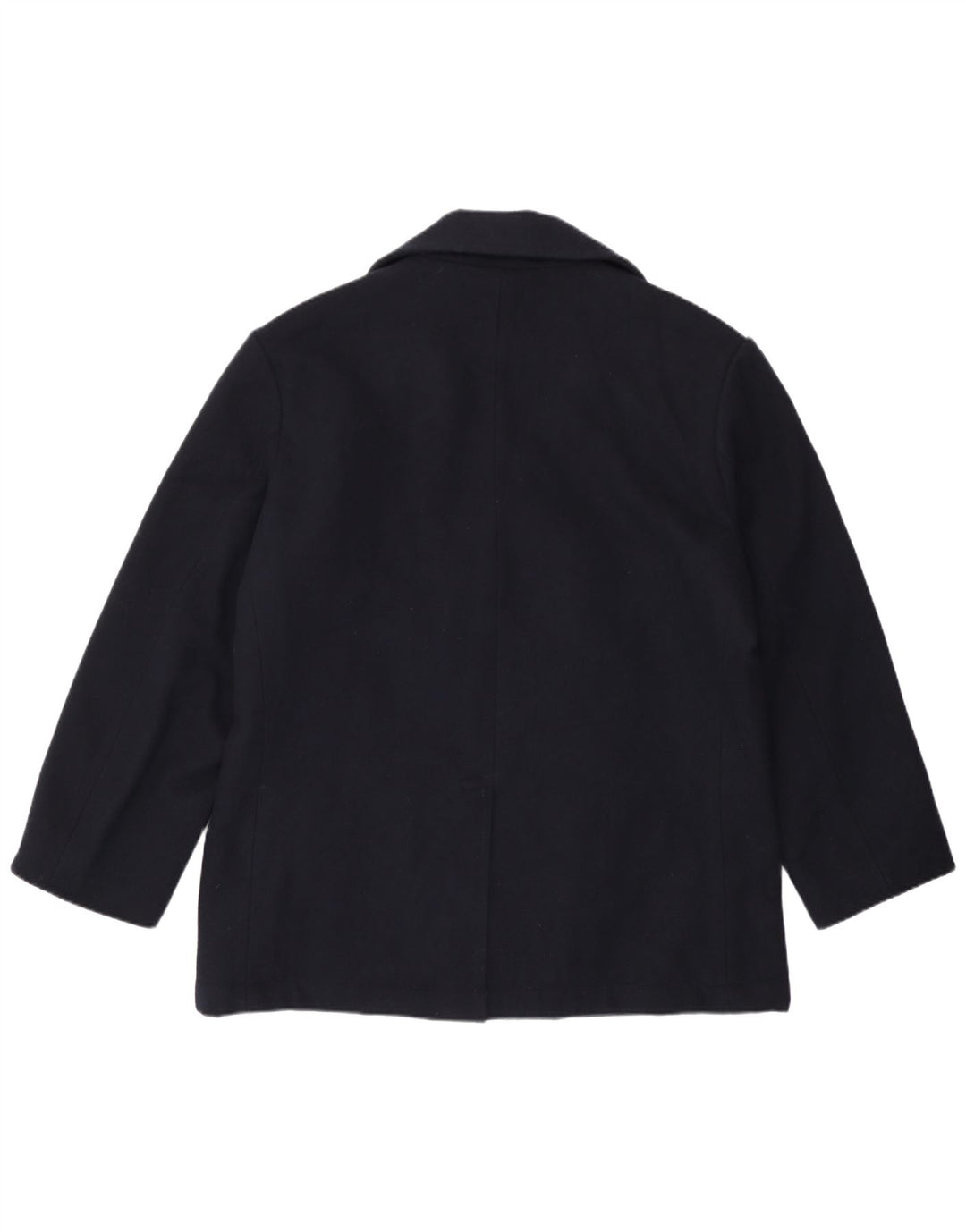 Vintage Herre Pea Coat UK 42 XL Navy Blue Wool