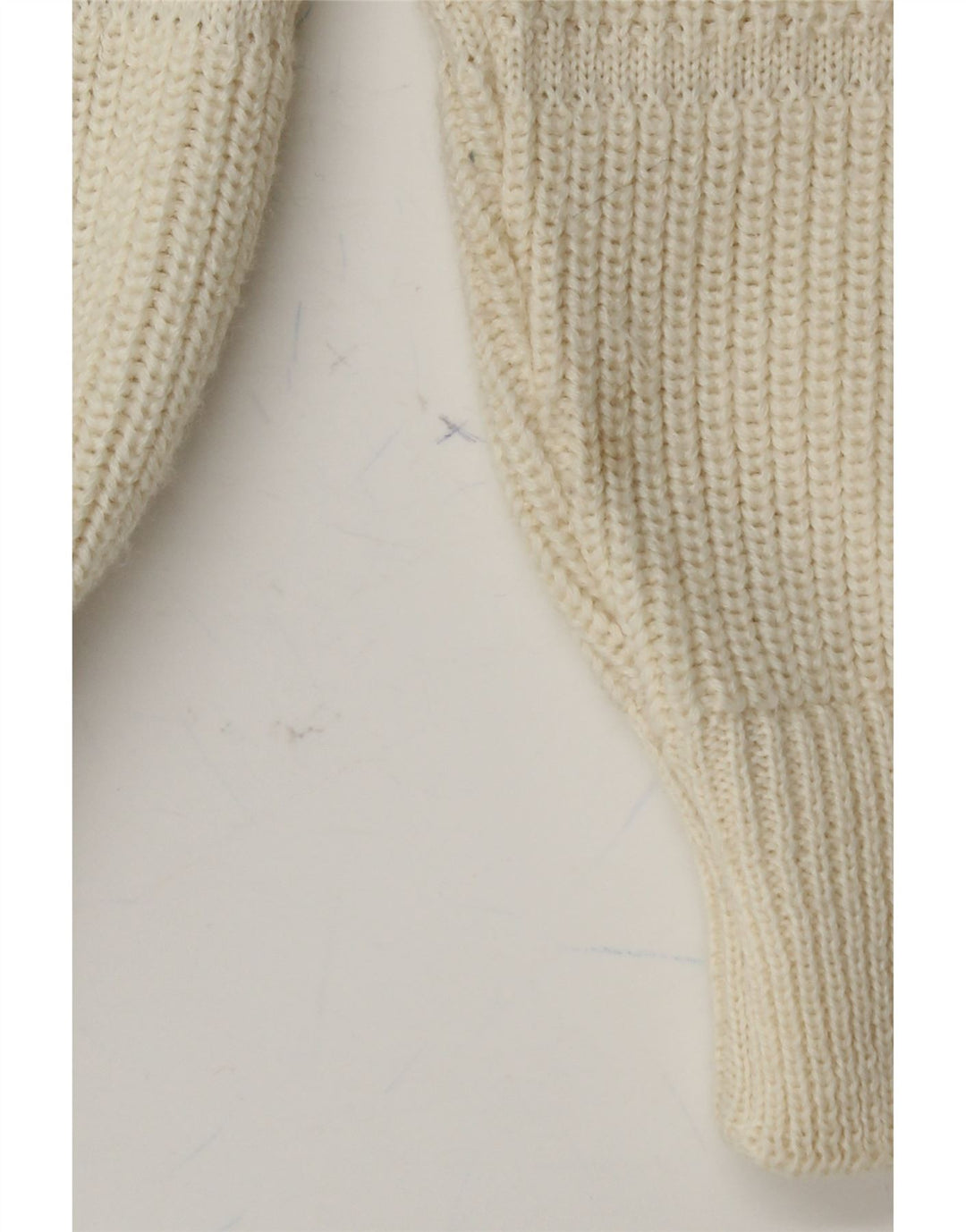 VINTAGE Mens Cardigan Sweater XS Off White Vintage Vintage and Second-Hand Vintage from Messina Hembry 