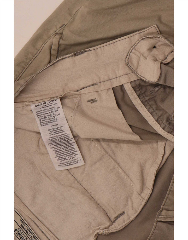 Jack & Jones Herre Regular Fit Chino Shorts Large W36 Grå Bomuld