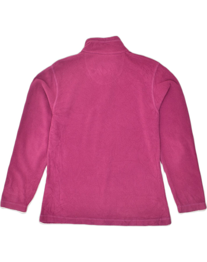 REGATTA Womens Zip Neck Fleece Jumper UK 10 Small Pink Polyester | Vintage Regatta | Thrift | Second-Hand Regatta | Used Clothing | Messina Hembry 