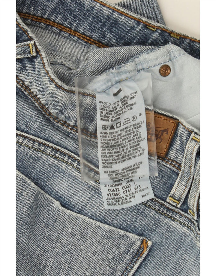 LEVI'S Dame Mini Denim Nederdel Stor W34 Blå Bomuld