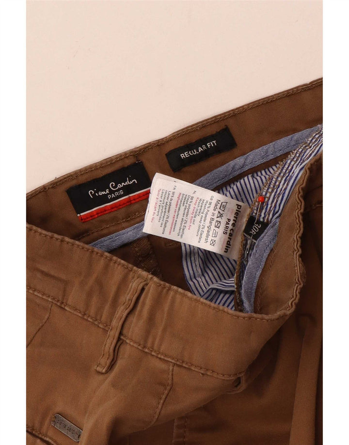 Pierre Cardin Herre Regular Fit Chinobukser W30 L30 Beige Polyester