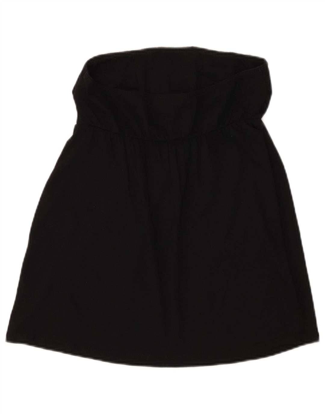 Benetton Womens Crop stropløs top UK 8 Small Black