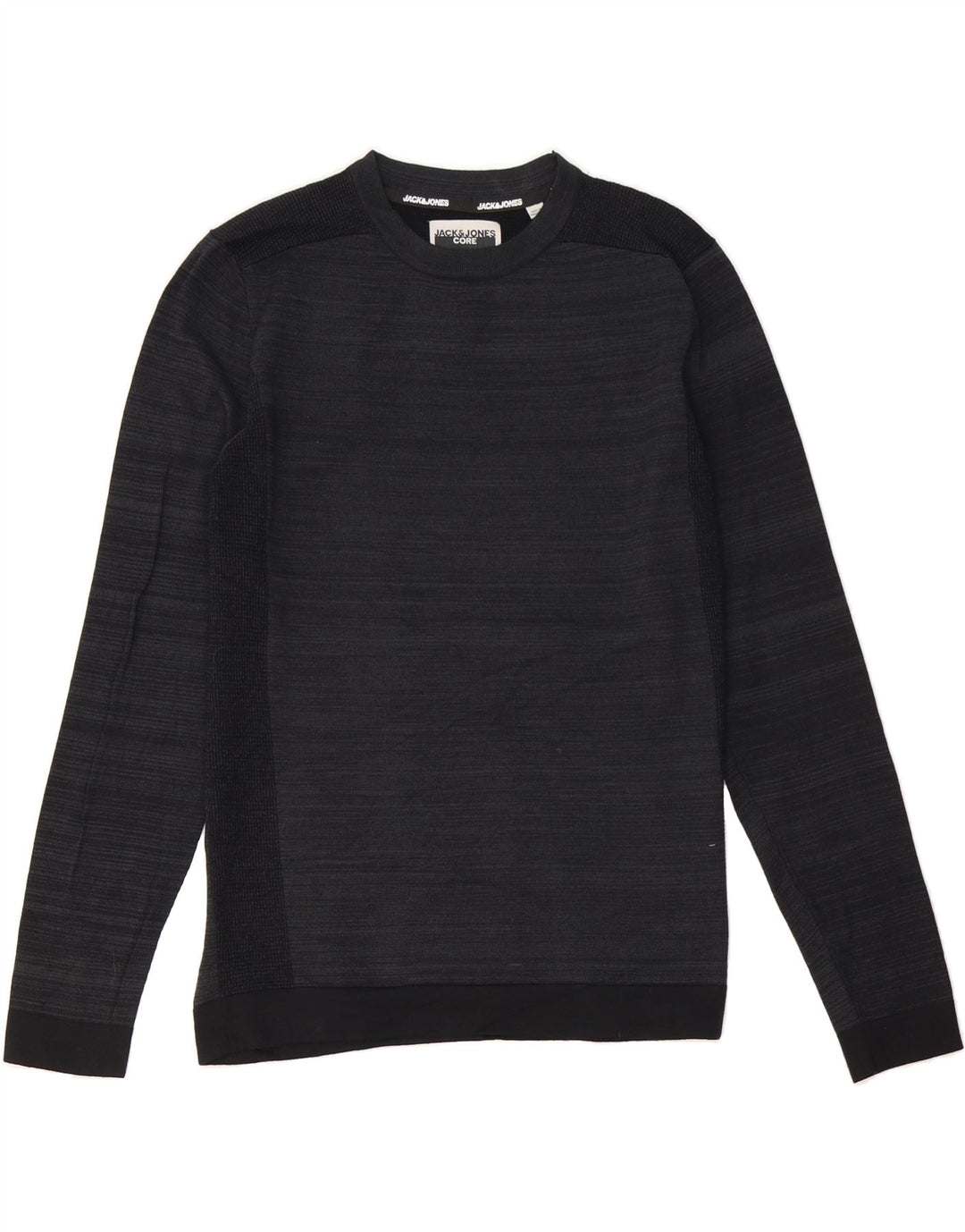 JACK & JONES Mens Slim Sweatshirt Jumper Large Navy Blue Vintage Jack & Jones and Second-Hand Jack & Jones from Messina Hembry 