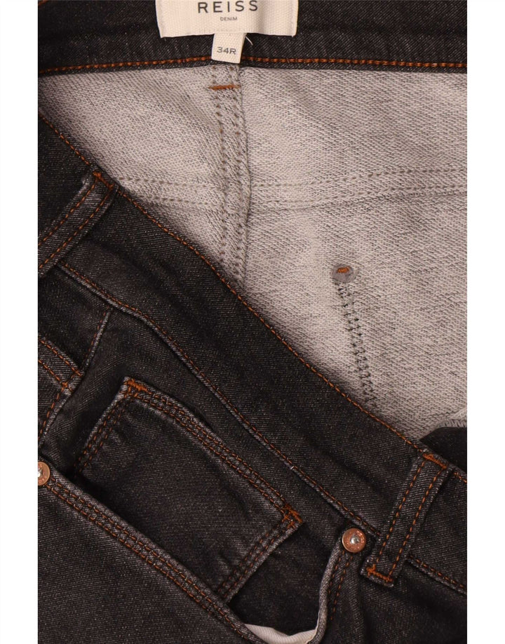 Reiss Slim Jeans til kvinder W34 L30 sort bomuld