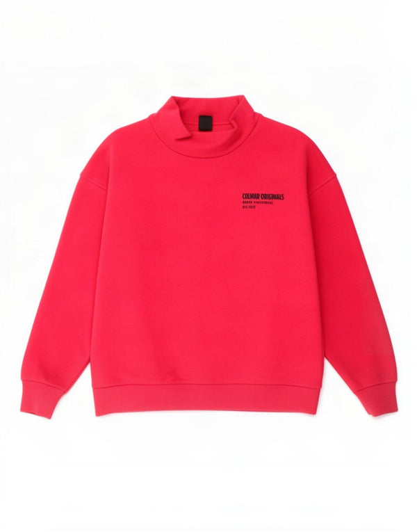 Colmar Womens Grafisk Oversized Sweatshirt Jumper UK 10 Small Pink Bomuld