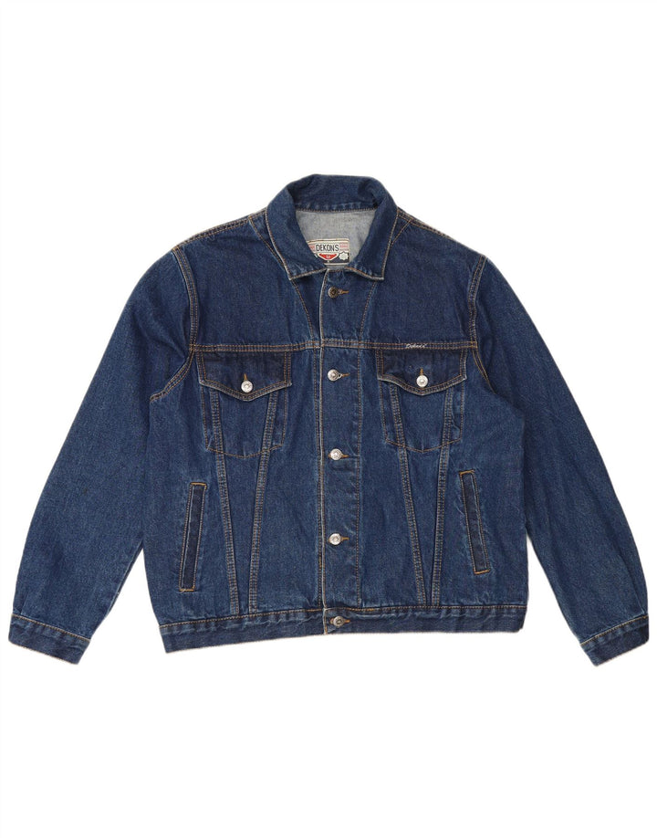 Vintage denimjakke til mænd EU 52 XL blå bomuld