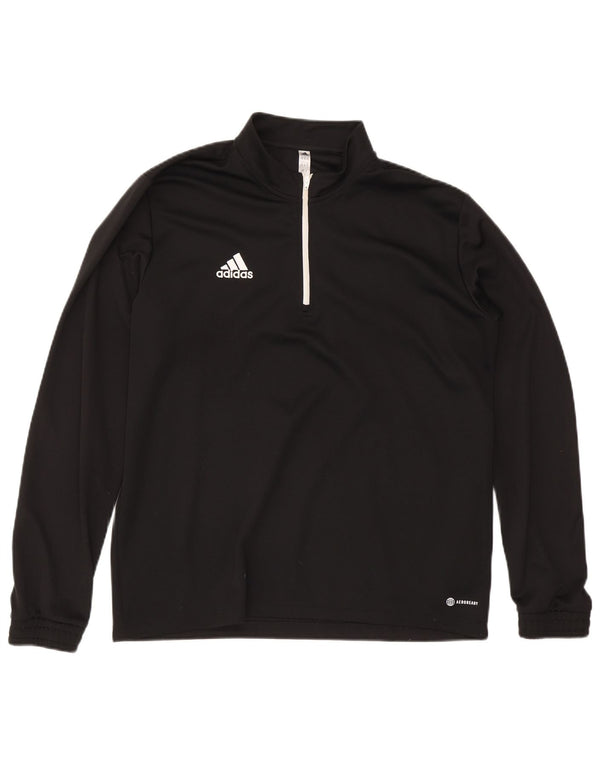Adidas Herre Aeroready Zip Neck Pullover Træningsdragt Top XL Sort Polyester