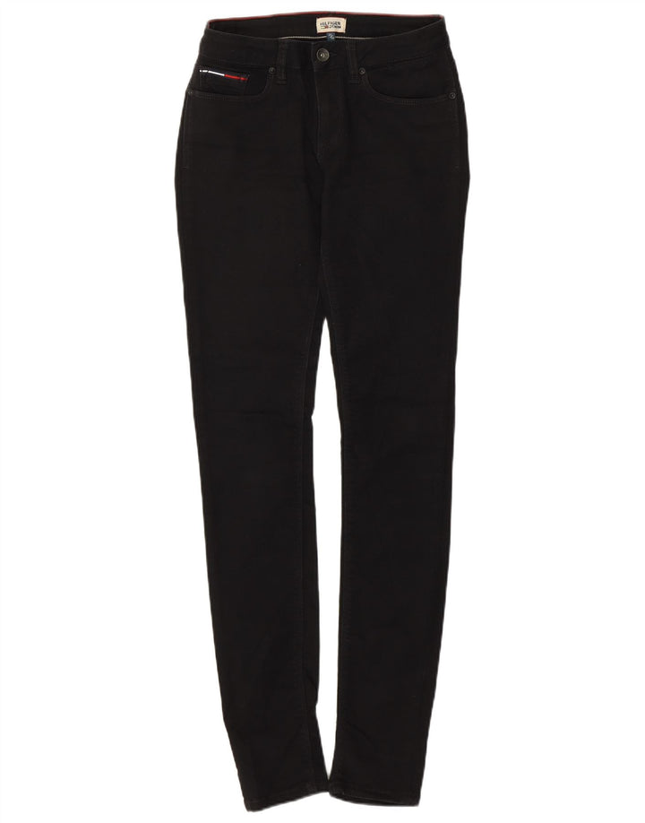 Tommy Hilfiger Dame Slim Jeans W25 L32 Sort Bomuld