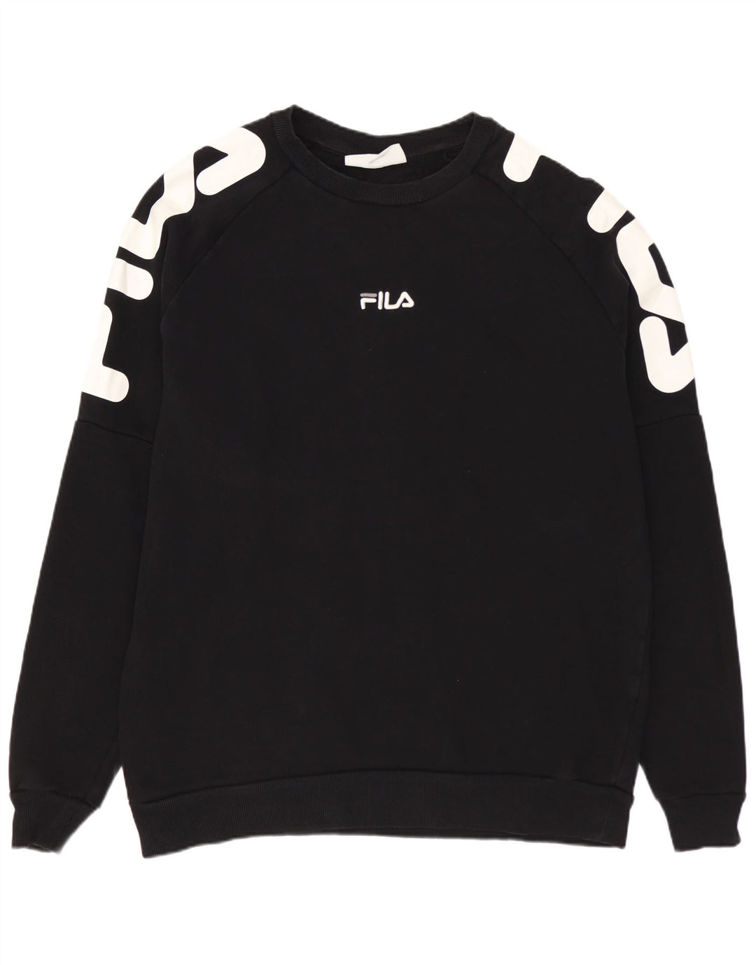 FILA Grafisk sweatshirt til mænd XL Sort bomuld
