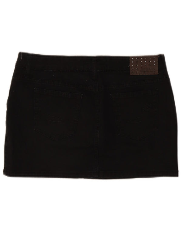 Liu Jo Dame Mini Denim Nederdel W28 Medium Sort Bomuld