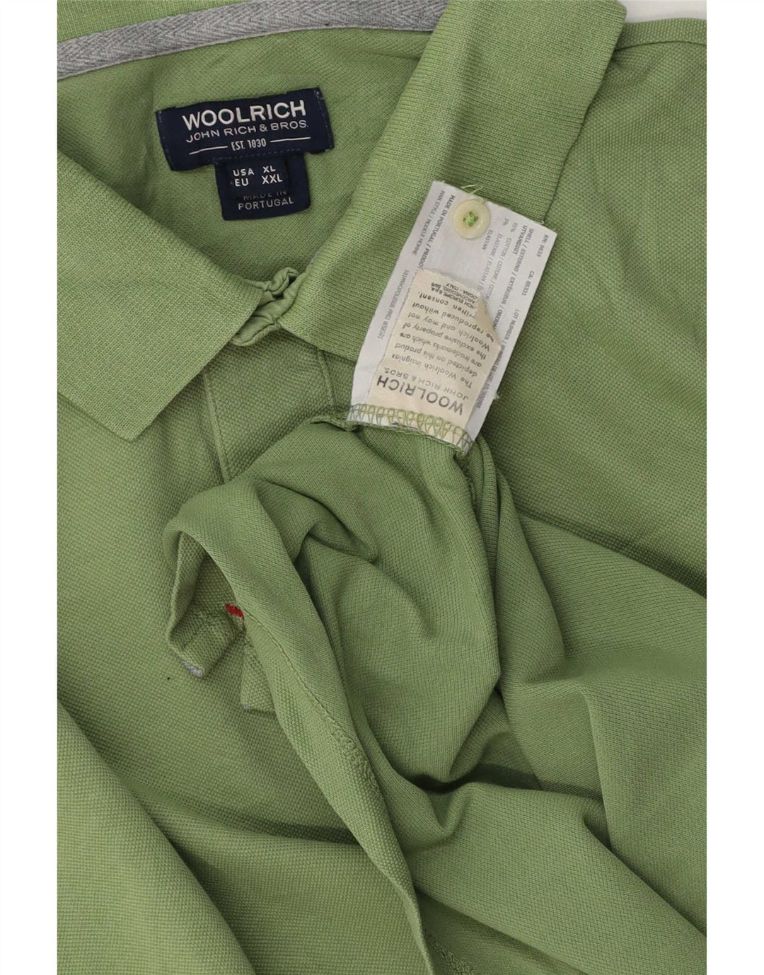 Woolrich Herre Polo Shirt XL Grøn Bomuld