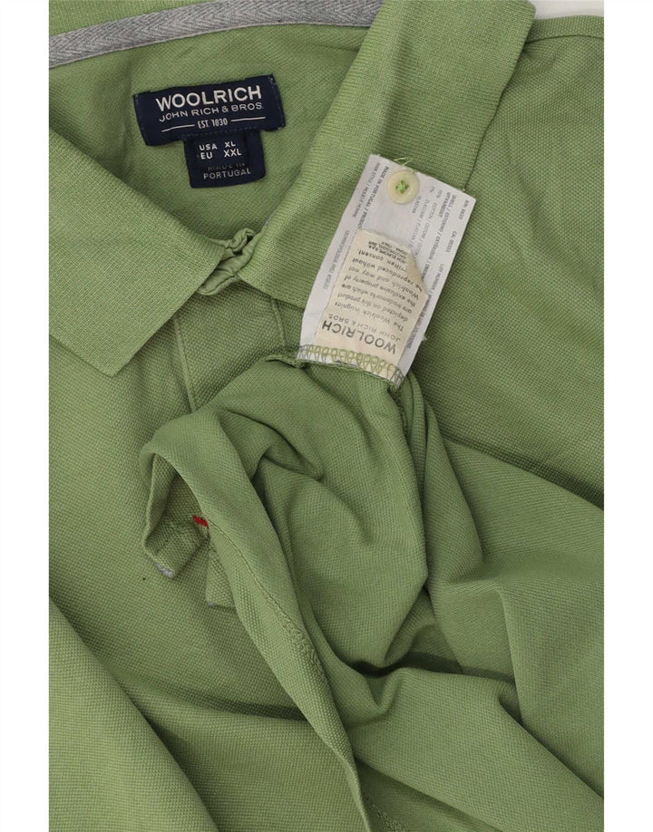 Woolrich Herre Polo Shirt XL Grøn Bomuld