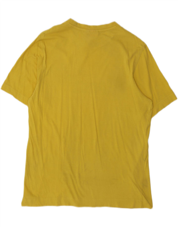 PUMA Mens Graphic T-Shirt Top Medium Yellow