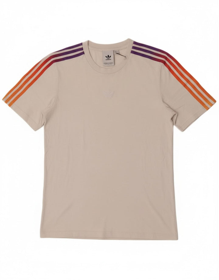 Adidas herre T-shirt top lille hvid bomuld