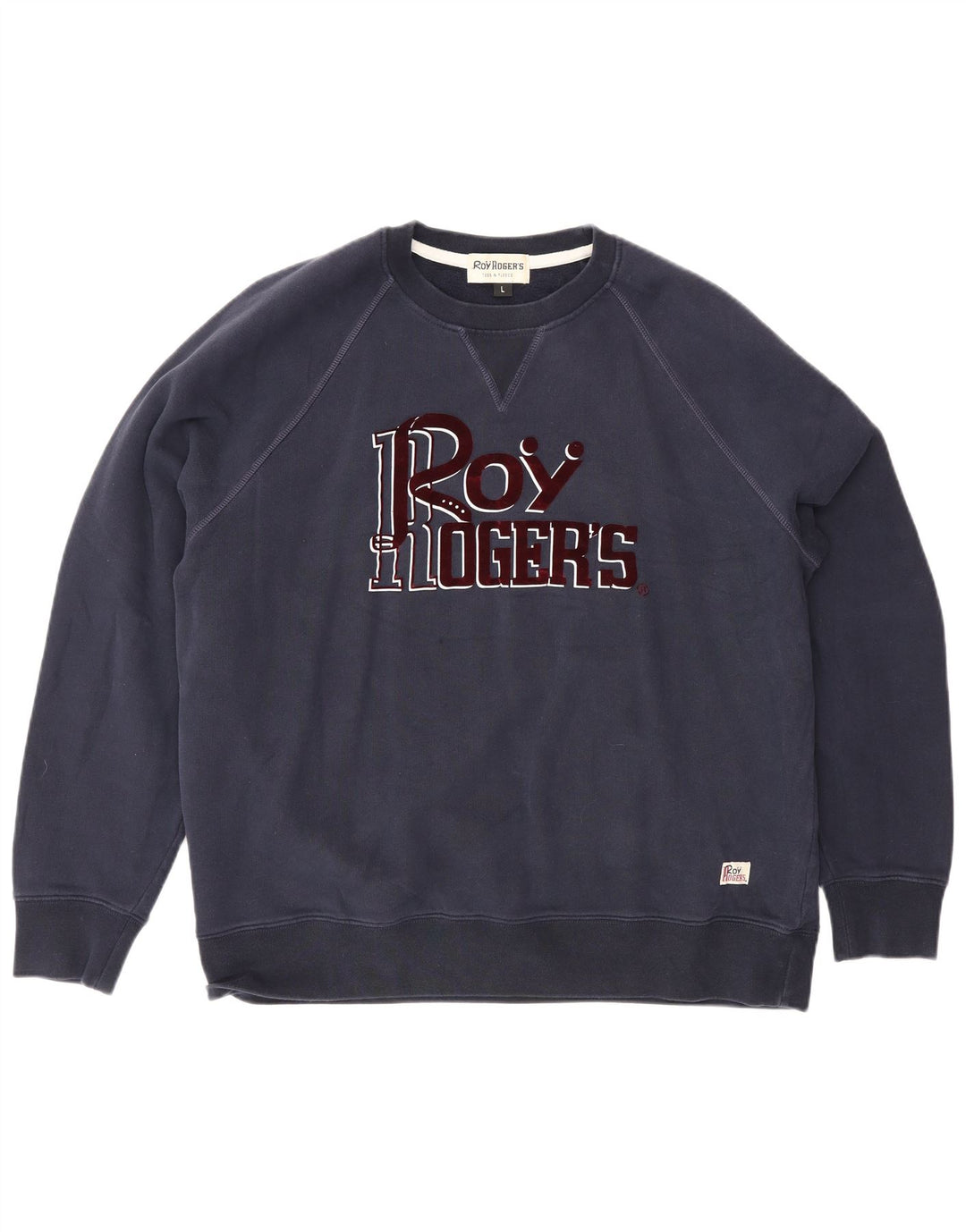 Roy Rogers grafisk sweatshirt til mænd, stor marineblå bomuld