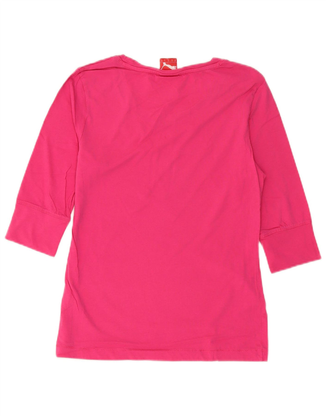 Puma Dame Grafisk Top 3/4 ærme UK 12 Medium Pink Bomuld