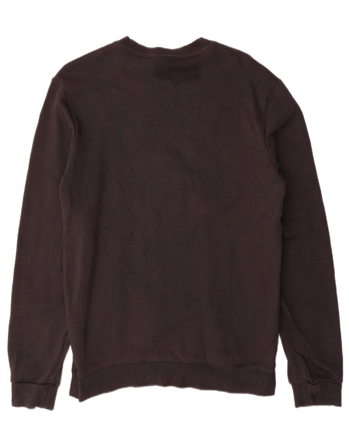 REEBOK Mens Sweatshirt Jumper Small Black Cotton