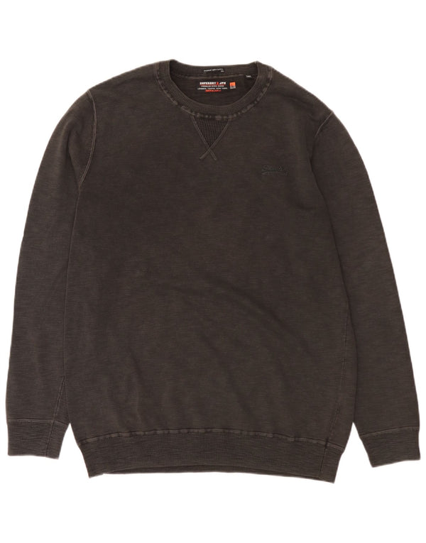 Superdry Sweatshirt Jumper til mænd 2XL Grå Bomuld