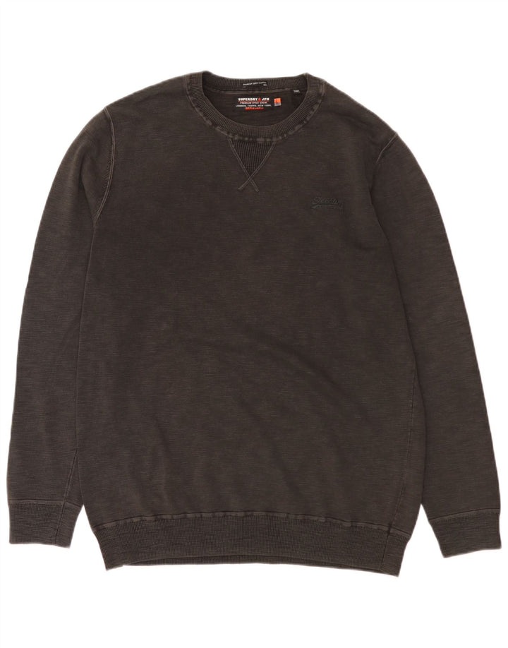 Superdry Sweatshirt Jumper til mænd 2XL Grå Bomuld