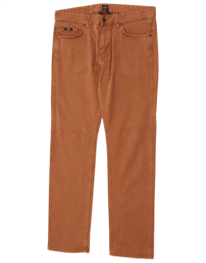 Hugo Boss Stretch Slim Jeans til mænd W34 L32 Brun