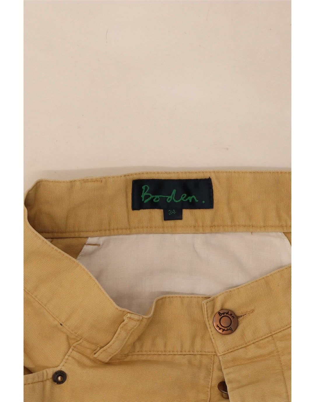 Boden Herre Lige Casual Bukser W34 L30 Beige