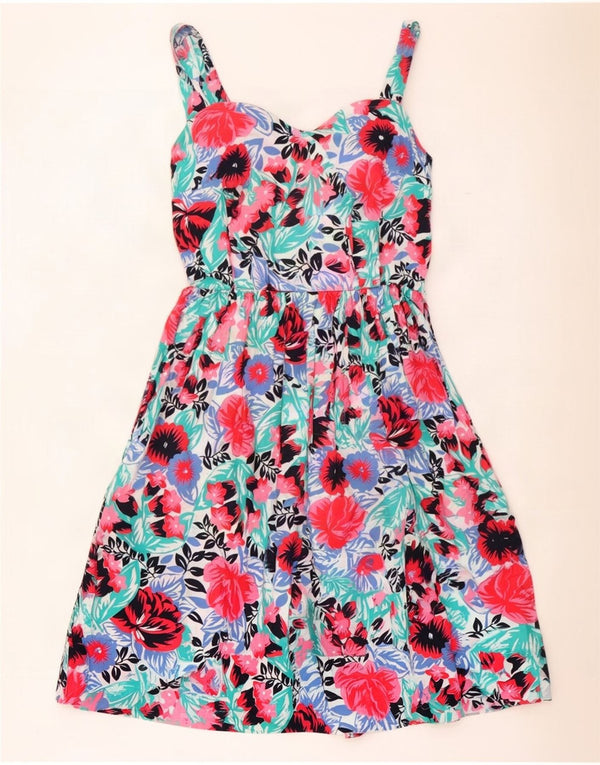 Vintage Dame Sundress UK 8 Small Multicolored Floral