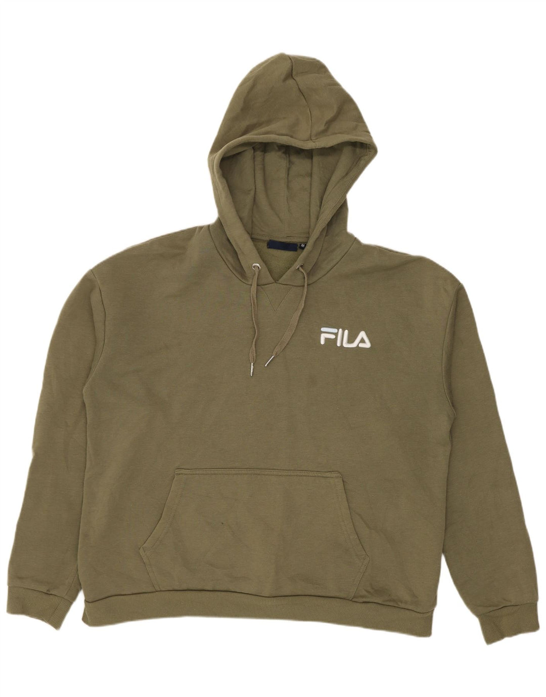 Fila Oversized hættetrøje til kvinder UK 14 Medium Khaki Polyester