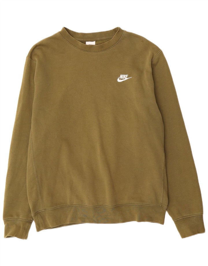 Nike Herre sweatshirt Jumper Medium Khaki Bomuld