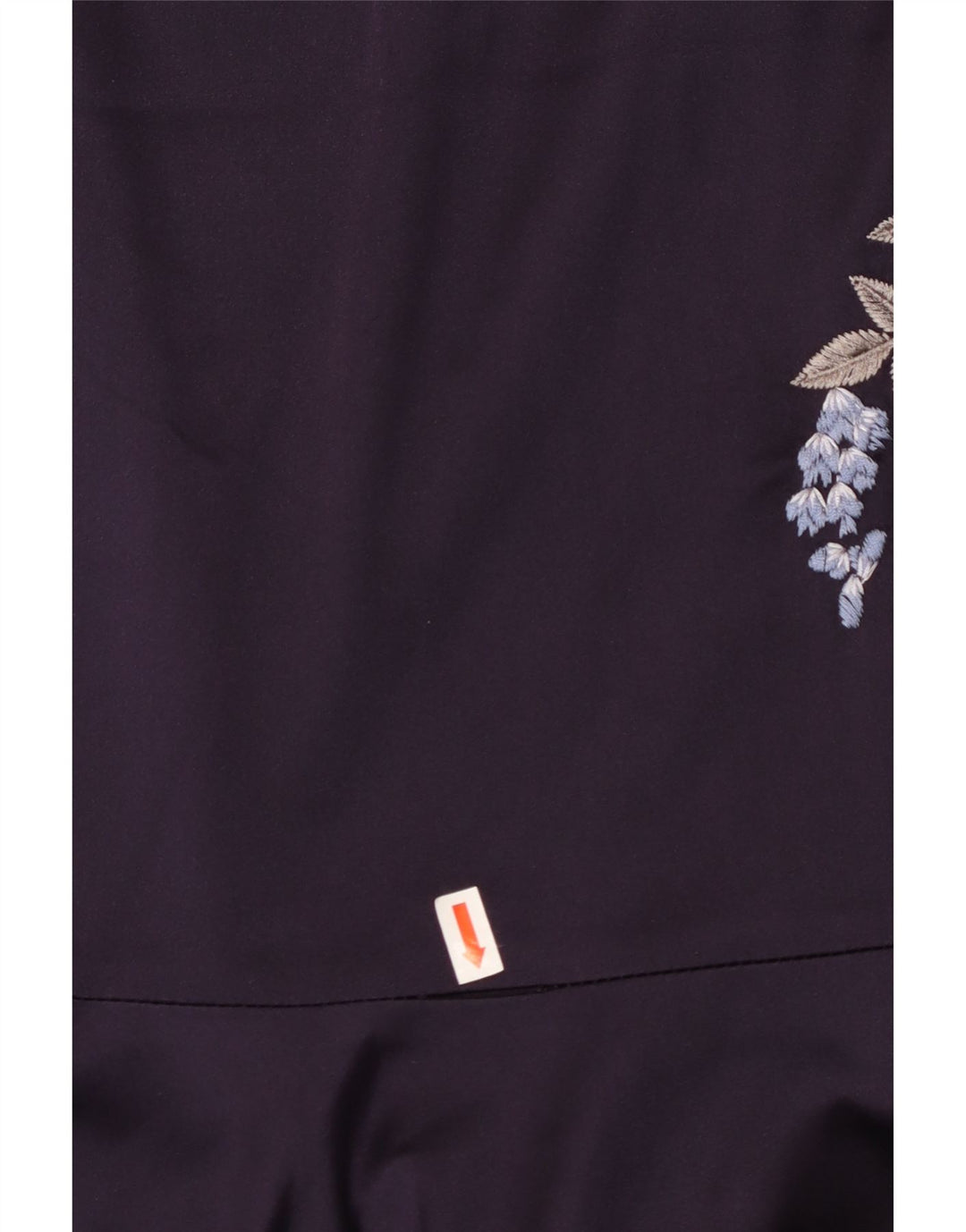 KAREN MILLEN Dame Stropløs Kjole UK 10 Small Purple Floral Silke