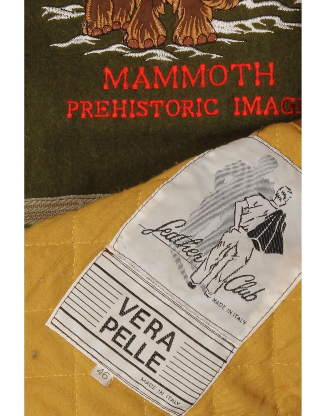 Vintage herre læder vindjakke IT 46 Lille brunt læder