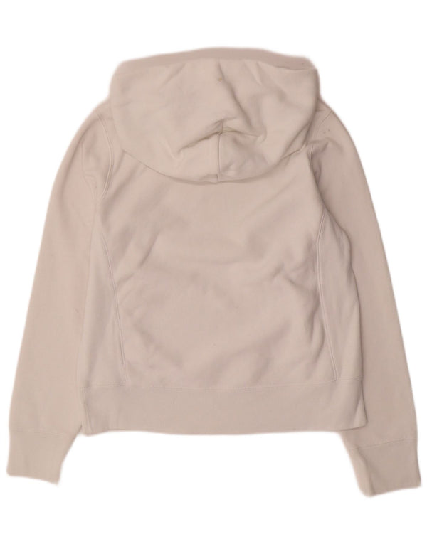 Champion Womens Reverse Weave Graphic Hoodie Jumper UK 10 Small White