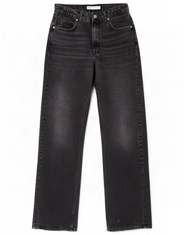 Zara Lige Jeans til kvinder EU 38 Small W28 L31 Sort