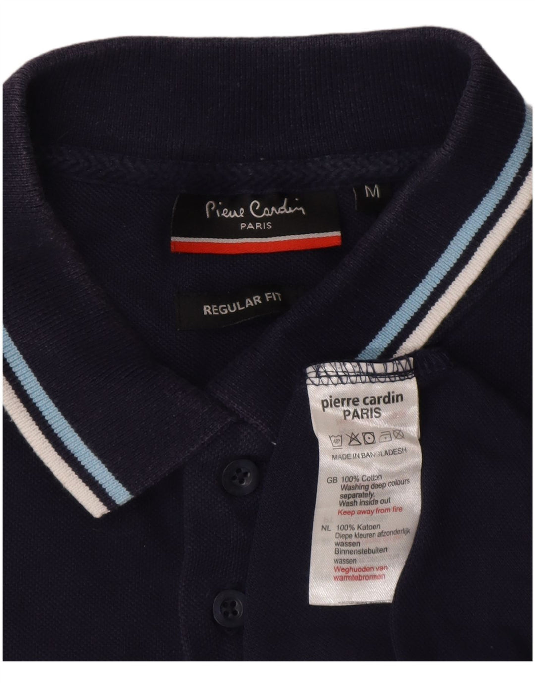Pierre Cardin Herre Regular Fit Polo Shirt Medium Navyblå Bomuld
