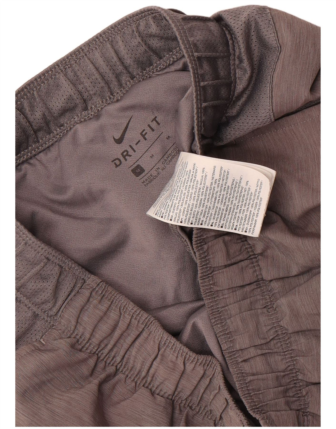 Nike Herre Dri Fit sportsshorts mellemgrå polyester