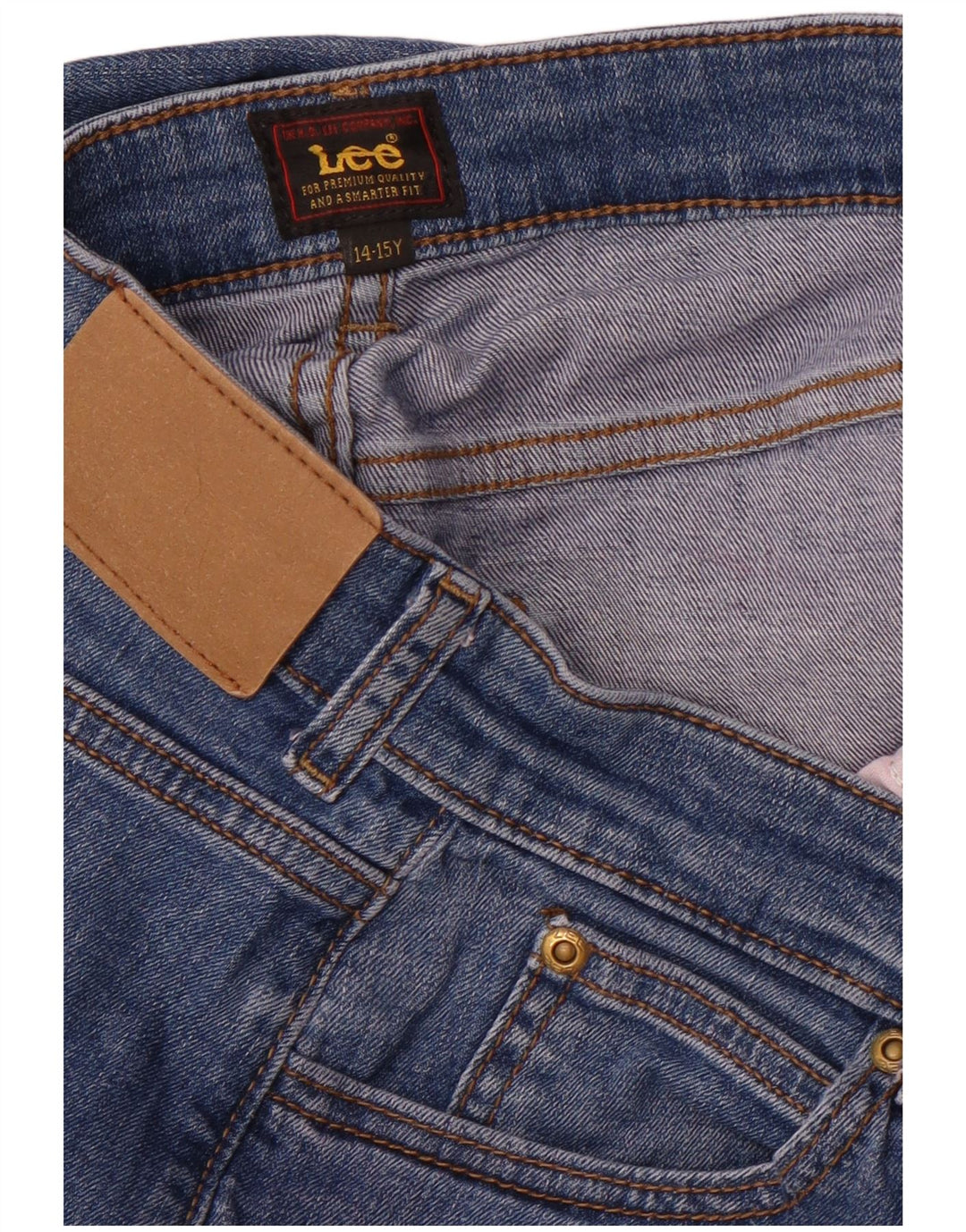 LEE Piger Straight Jeans 14-15 år W30 L29 Blå Bomuld