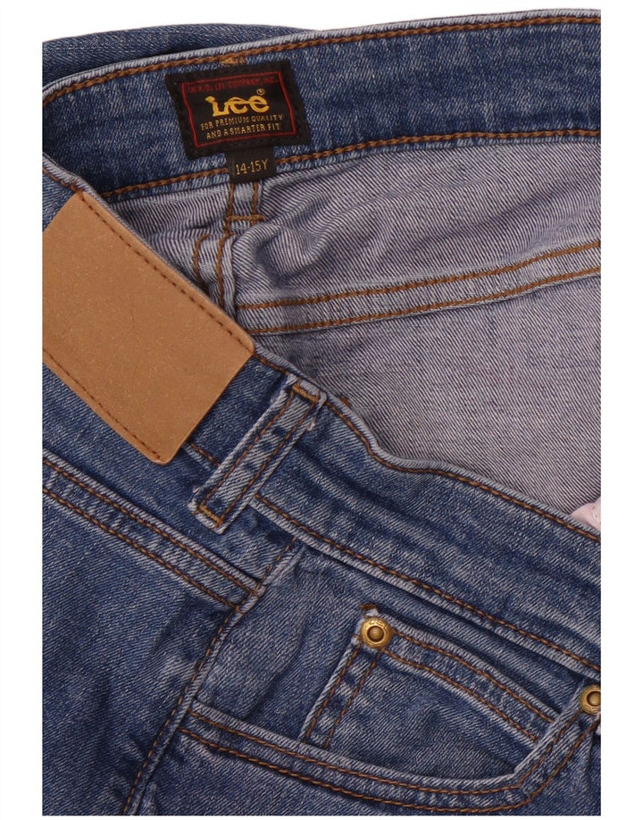 LEE Piger Straight Jeans 14-15 år W30 L29 Blå Bomuld