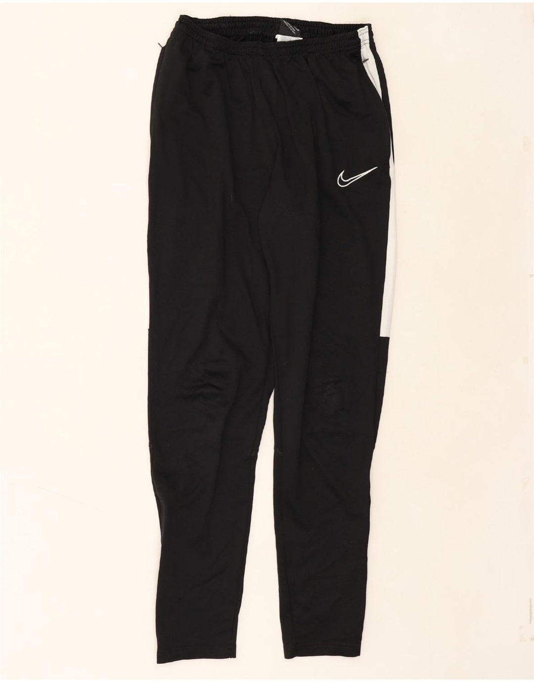 NIKE Womens Dri Fit Tracksuit Trousers UK 12 Medium  Black Colourblock Vintage Nike and Second-Hand Nike from Messina Hembry 