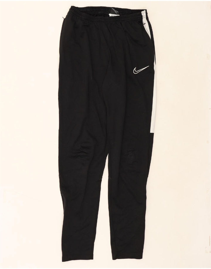 NIKE Womens Dri Fit Tracksuit Trousers UK 12 Medium  Black Colourblock Vintage Nike and Second-Hand Nike from Messina Hembry 