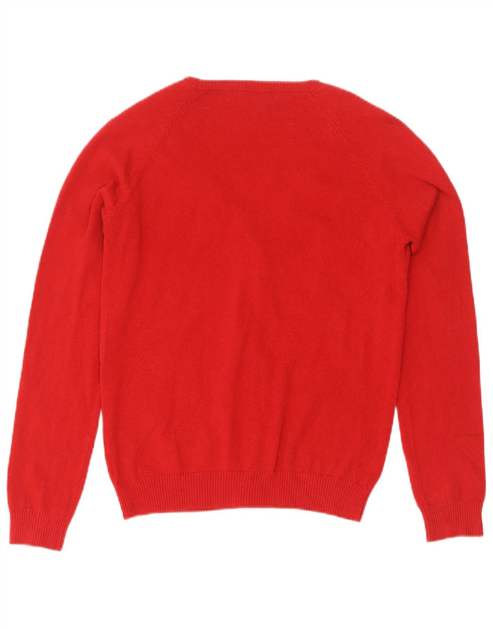 Zara Dame Cardigan Sweater UK 14 Large Red