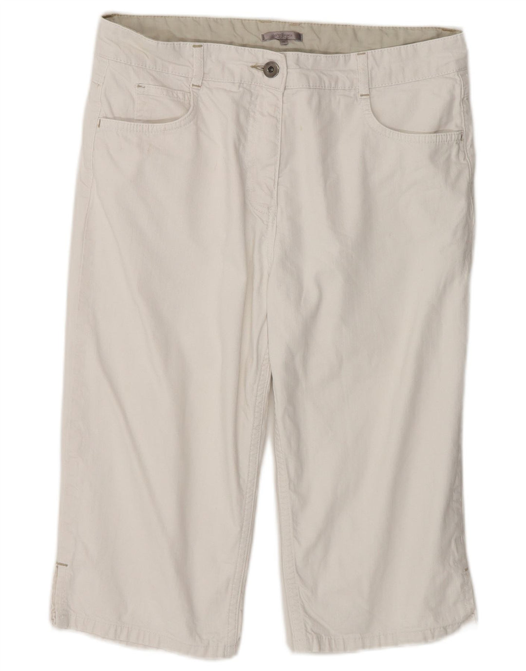 John Lewis Bermuda-shorts til kvinder UK 14 Large W32 White Bomuld