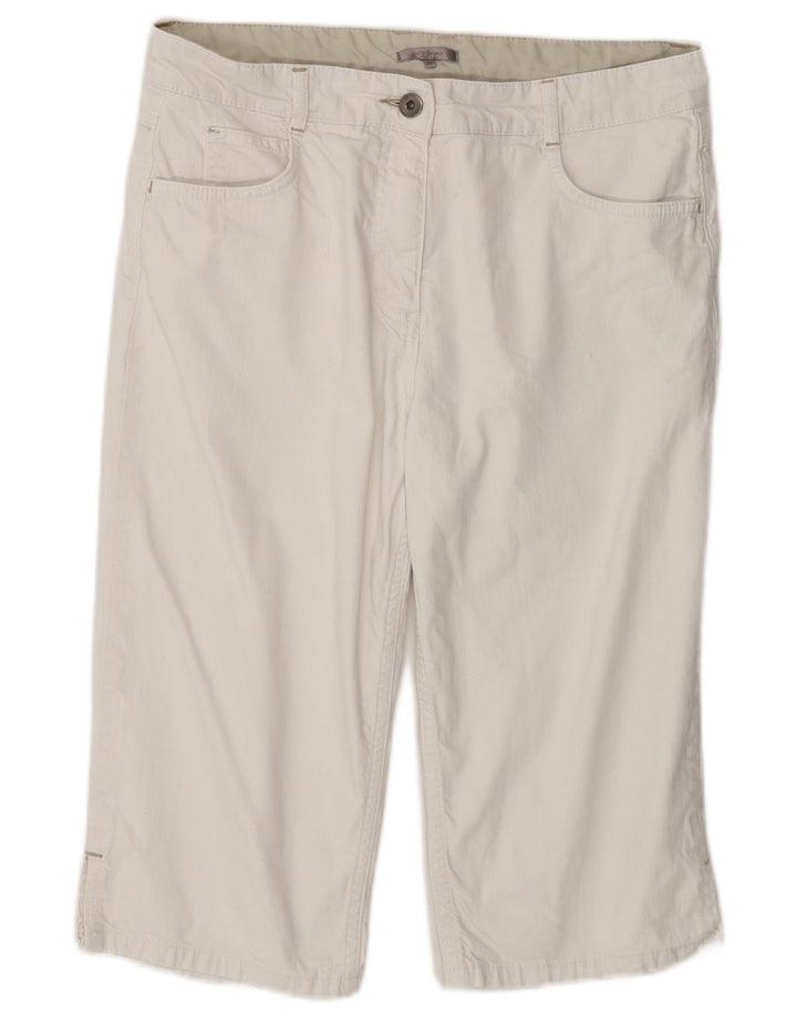 John Lewis Bermuda-shorts til kvinder UK 14 Large W32 White Bomuld