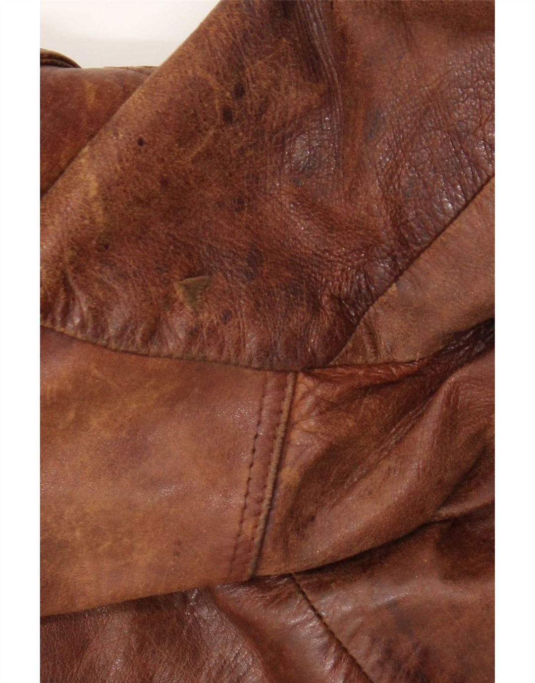 Vintage herre læderjakke UK 38 Medium Brown