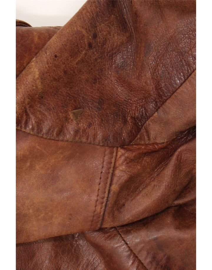 Vintage herre læderjakke UK 38 Medium Brown