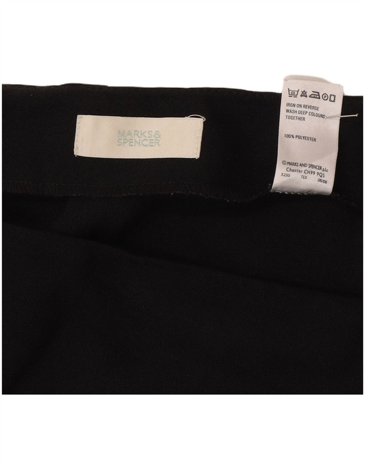 Marks & Spencer Pencil Nederdel til kvinder UK 20 2XL W40 Sort Polyester