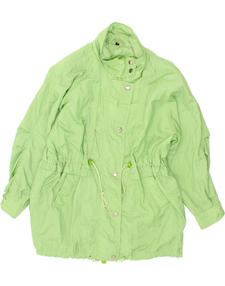VINTAGE Womens Rain Jacket EU 46 XL Green Vintage Vintage and Second-Hand Vintage from Messina Hembry 