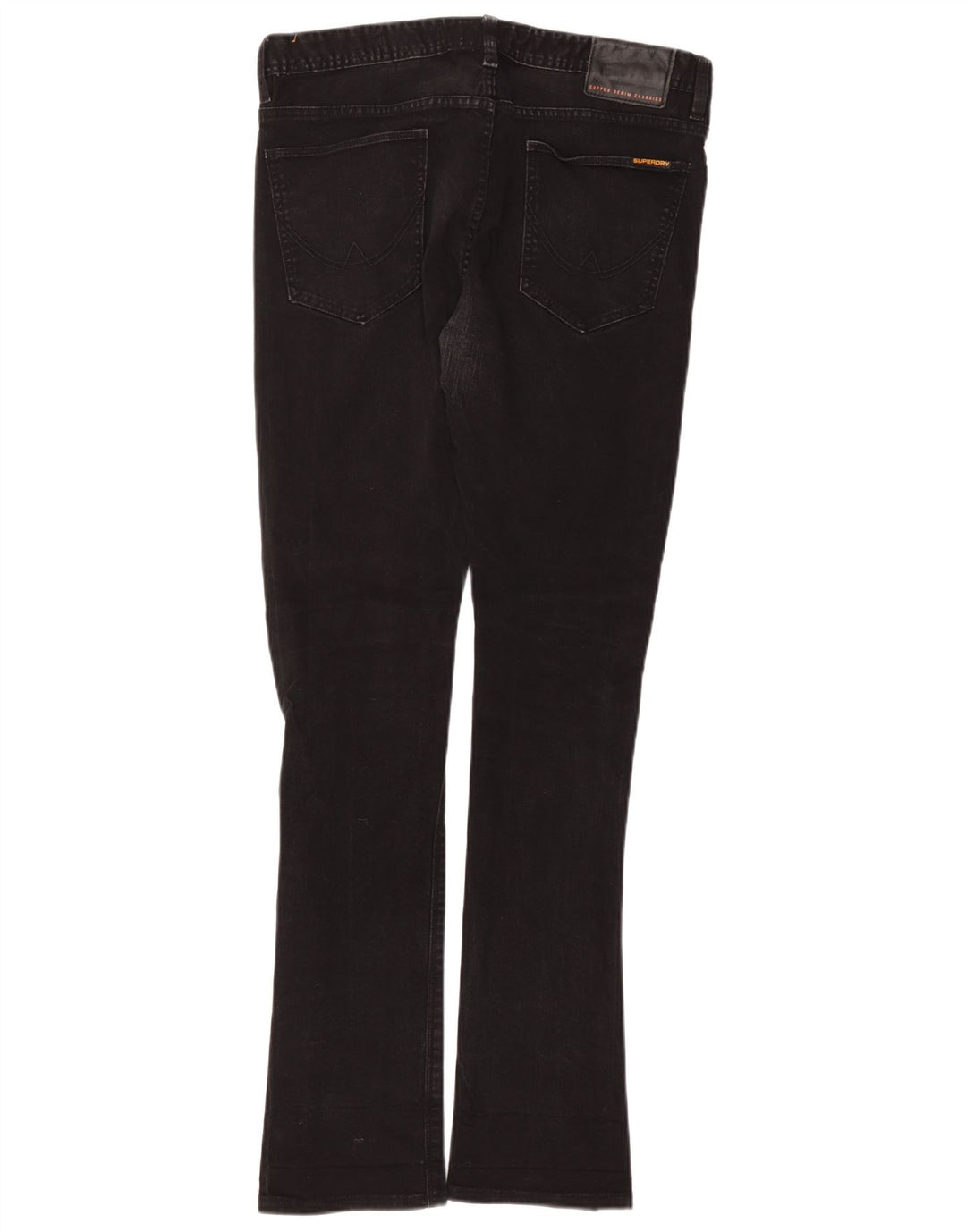 Superdry Slim Jeans til mænd W34 L34 sort bomuld