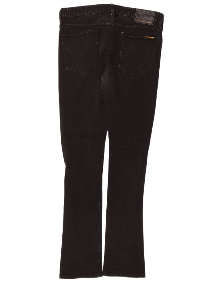 Superdry Slim Jeans til mænd W34 L34 sort bomuld