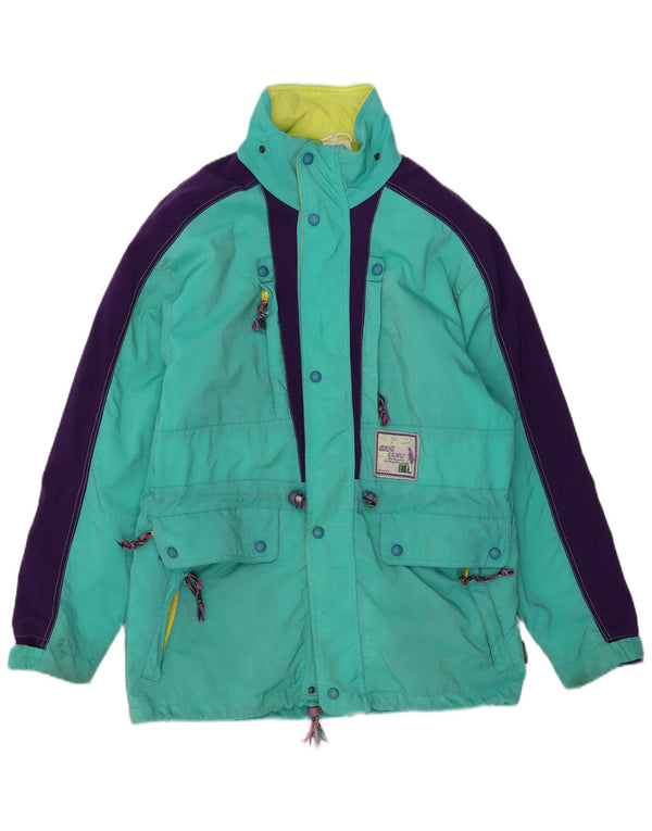 Great Escapes Skijakke med hætte til mænd IT 48 Medium Green Colourblock